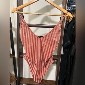 F21 Velvet-Like Bodysuit